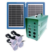 Sistema de iluminación portátil barato del panel solar 10W 18V para acampar